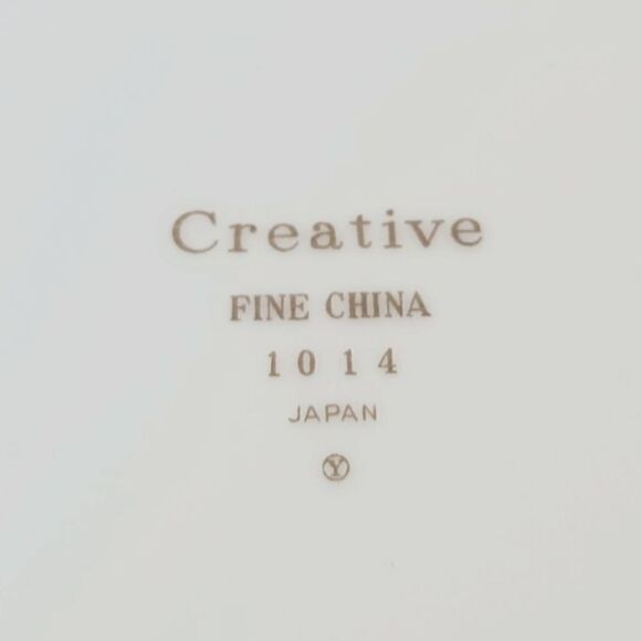 Vintage Creative Platinum Starburst Fine China 1014 Butter Dish 1950's - Picture 7 of 7